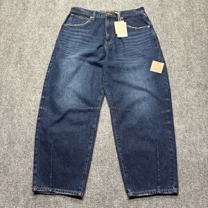 Oliver Logan Jeans Womens 32 Blue Harlow Barrel High-Rise 100% Cotton NEW